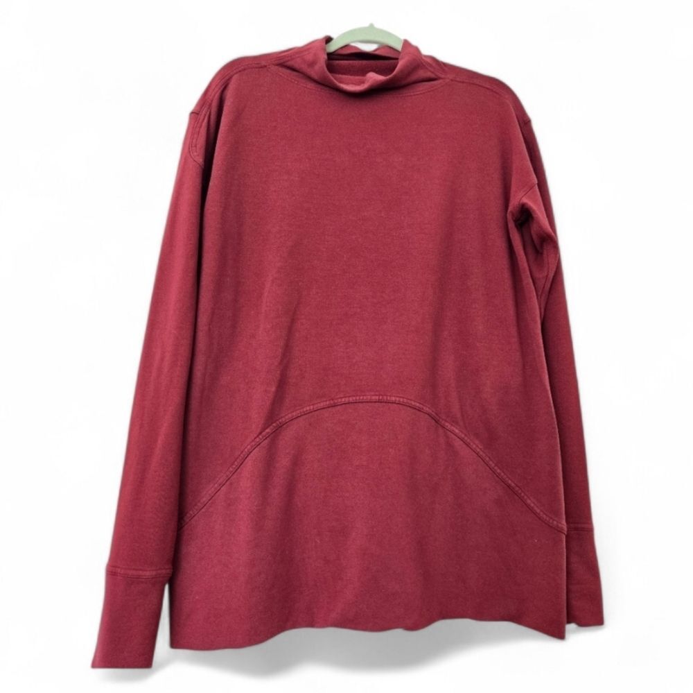 Lululemon Copper Micromodal Funnel Neck Long Sleeve Shirt Pullover Top Size S
